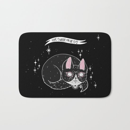Home is where my Cat is Bath Mat