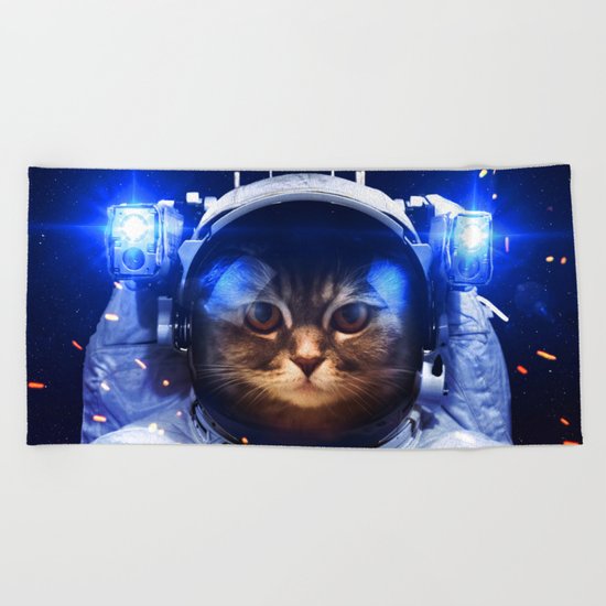 Cat Beach Towel