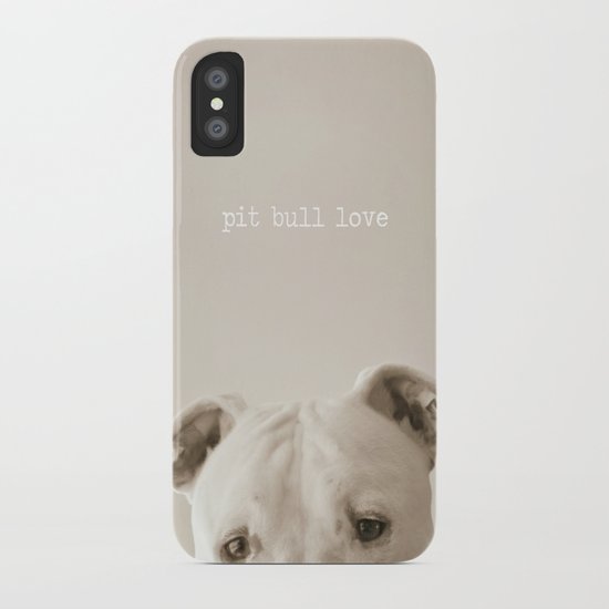 Pit bull love iPhone Case