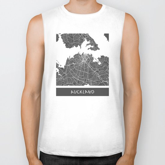 Auckland Map Biker Tank