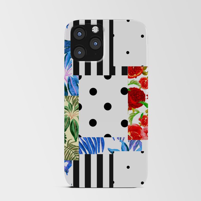 Italian,Sicilian art,patchwork,summer Flowers iPhone Card Case