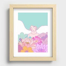 Flower Bed Recessed Framed Print