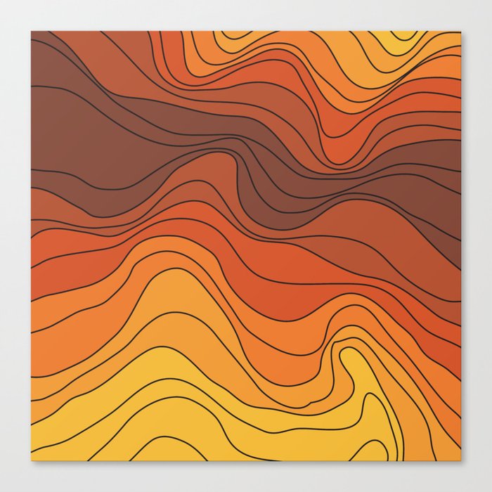 Topo II Canvas Print