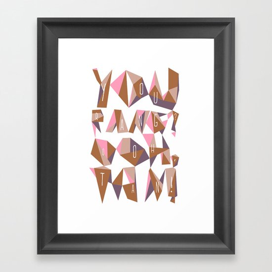 Orangutan Framed Art Print
