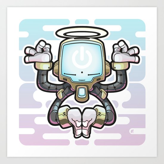 CONNECT_Bot022 Art Print