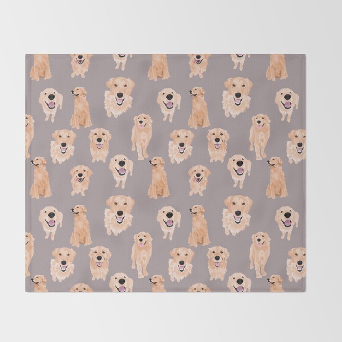 Golden Retriever Throw Blanket By Vieiragirl Society6