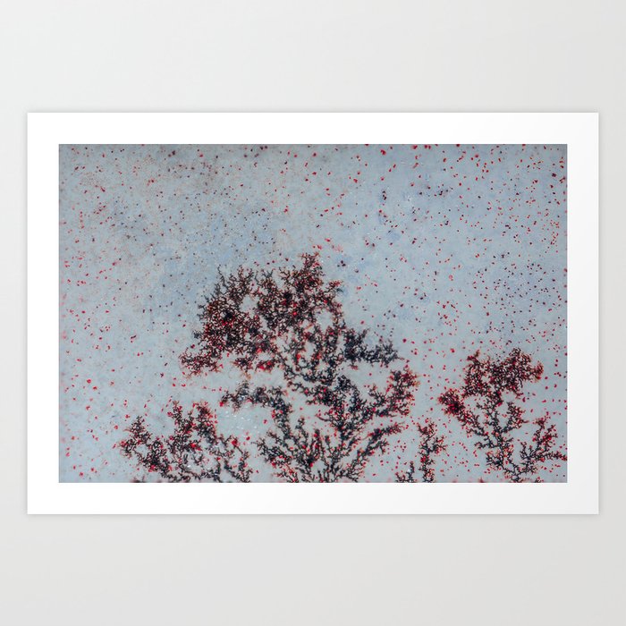 Sakura Moss Agate Art Print