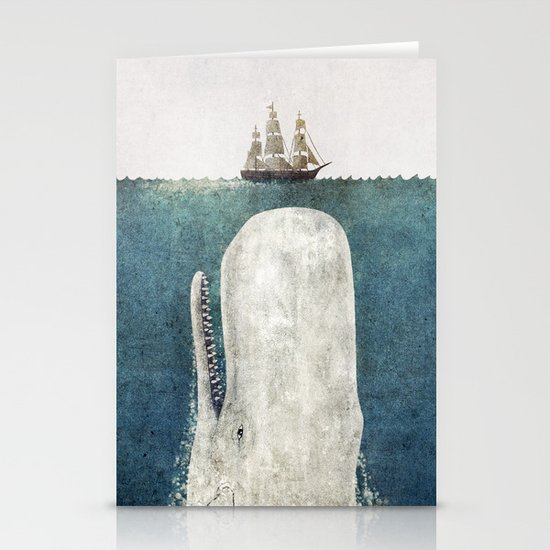 The Whale - vintage Stationery Cards