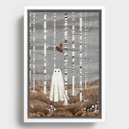 Mushroom forest Framed Canvas
