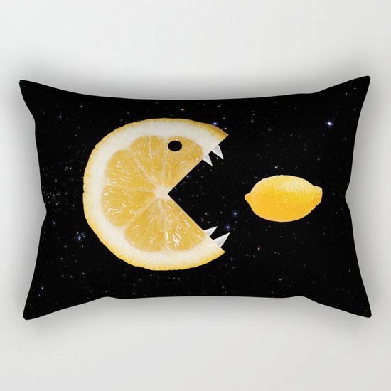 Funny Lemon Eats lemon Rectangular Pillow