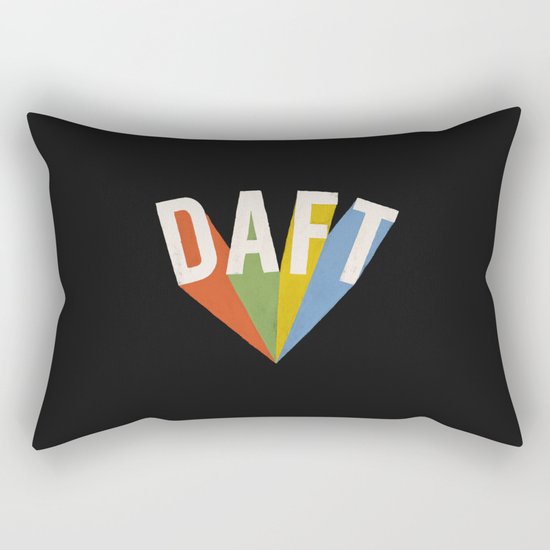Letters : Daft II Rectangular Pillow