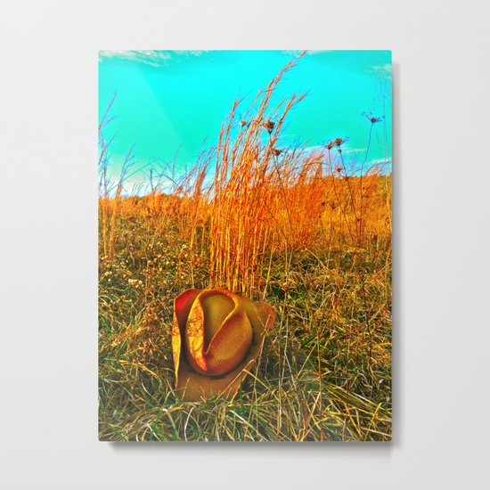 Lost Cowboy Hat Metal Print