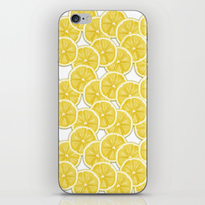 Lemon WaterColor paper pattern iPhone Skin