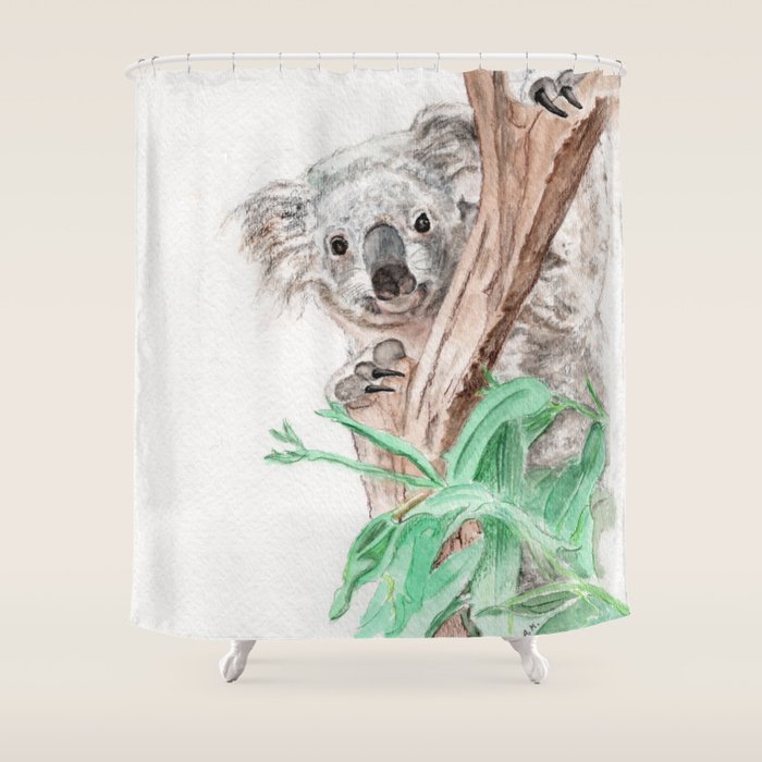Koala Peek A Boo Shower Curtain By Anniemason Society6
