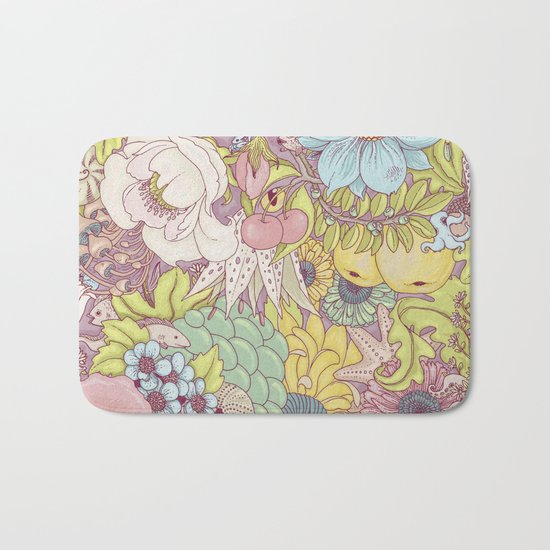 the wild side - summer tones Bath Mat