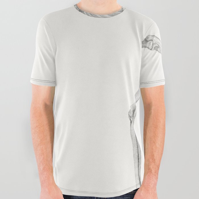 Human Skeleton, Lateral View All Over Graphic Tee