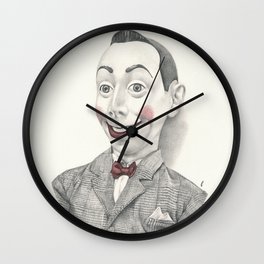 "Portrait of Pee-wee Herman" Wall Clock