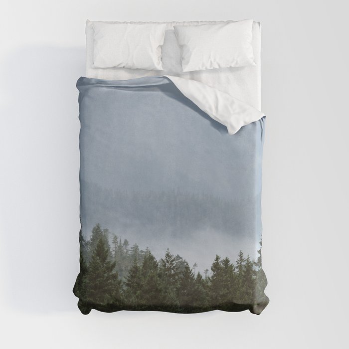 Olympic Mountain Adventures Duvet Cover