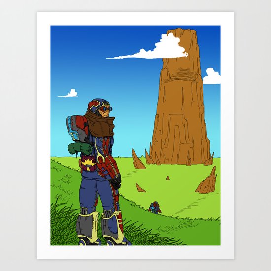 The Hike Art Print