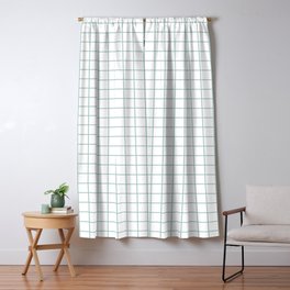 Window Pane Blackout Curtains Society6 Minimalist Window Pane Grid Sea Foam On White Blackout Curtain