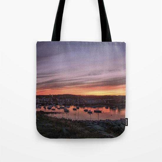 Last Rockport Sunset of Summer Tote Bag