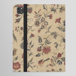 Antique Chintz Floral Bird Pattern 1700s iPad Folio Case