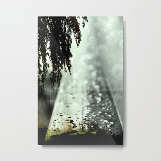 Dreamer on the Slippery Slope Metal Print