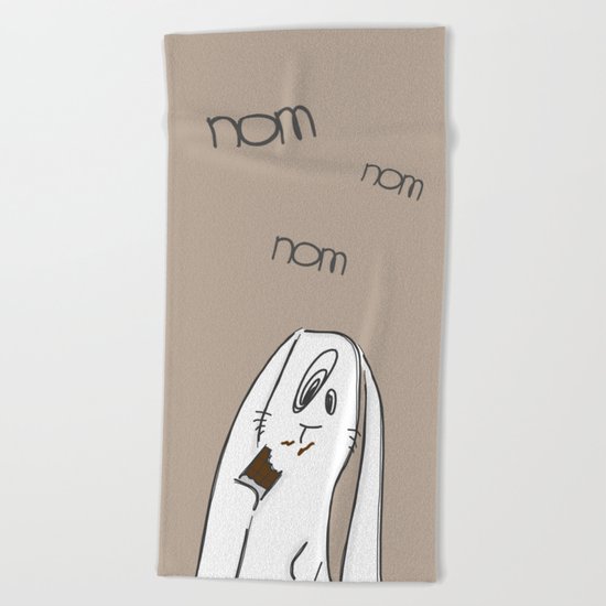 Nom, nom, nom #2 Beach Towel