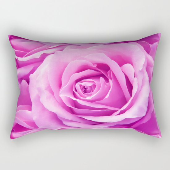 Soft Pink Rose Rectangular Pillow
