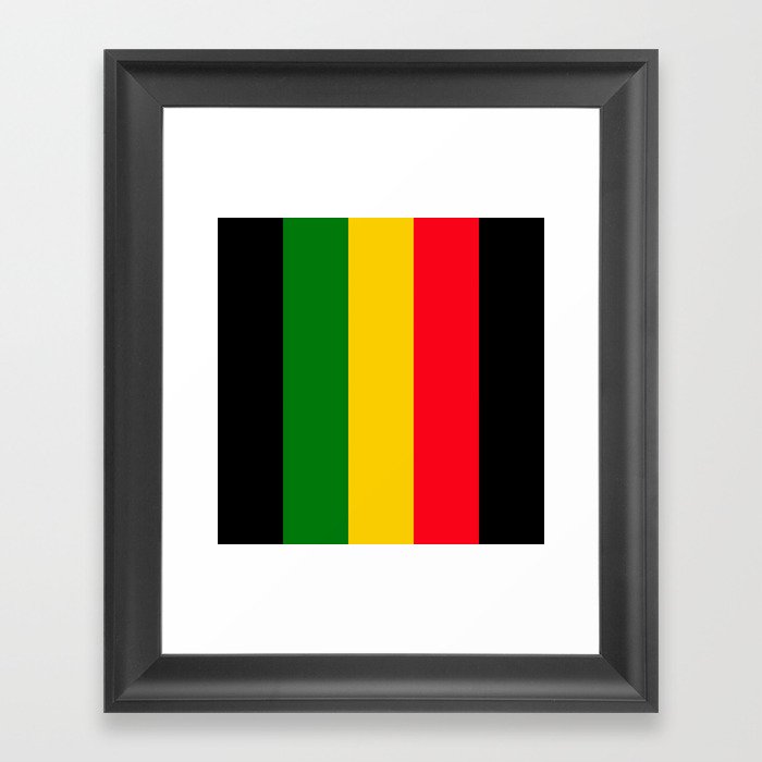 rastafari colors framed art print by fineearthprints society6