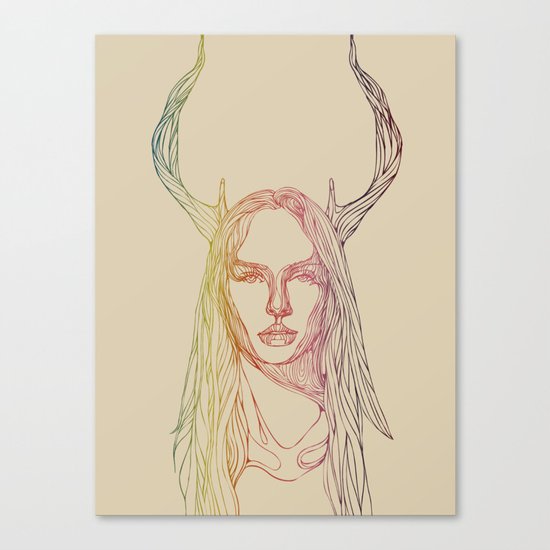 In Line Canvas Print