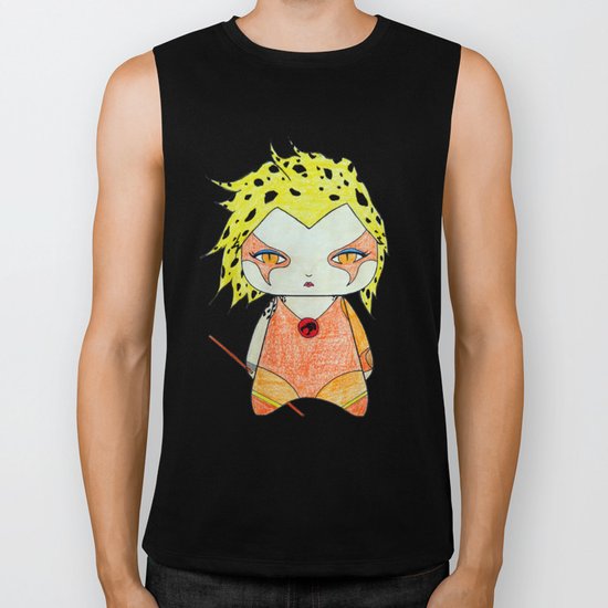 A Girl - Cheetara (Thundercats) Biker Tank