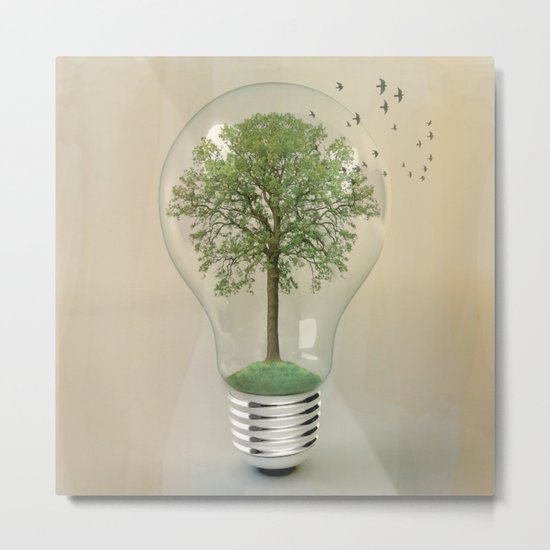 green ideas Metal Print