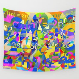 Perfect Number Theory Abstraction Wall Tapestry