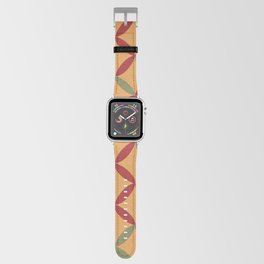 Retro mid century colorful flower of life 6 Apple Watch Band