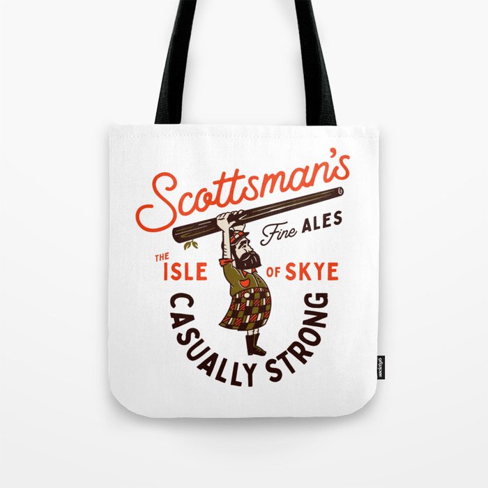 Scottsman's Fine Ales: Isle Of Skye, Scotland Travel Art Tote Bag
