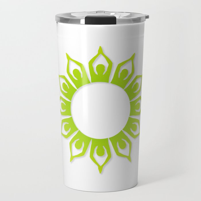 Yoga and sun salutation Travel Mug