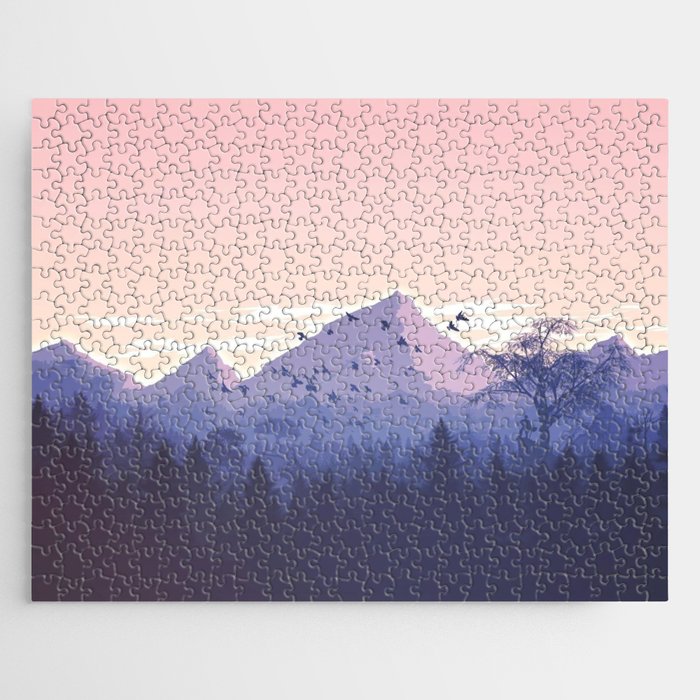 Sunset Mountain Jigsaw Puzzle