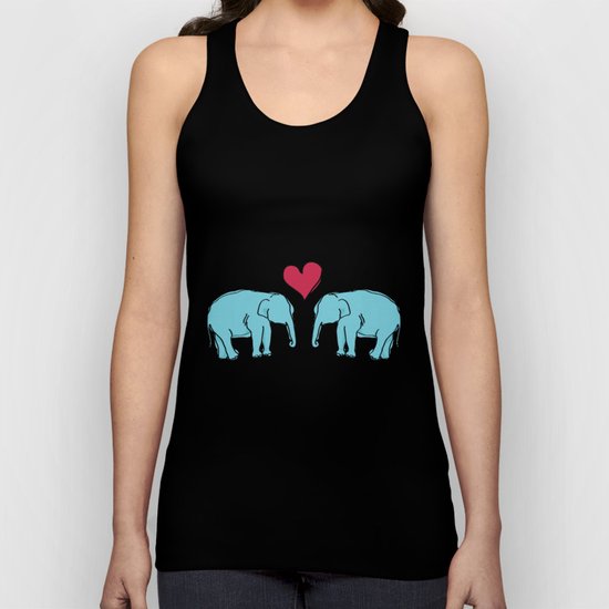 Elephant Love Unisex Tank Top