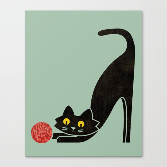 Fitz - the curious cat Canvas Print
