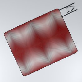 Red Blurr Abstract Diamond Picnic Blanket