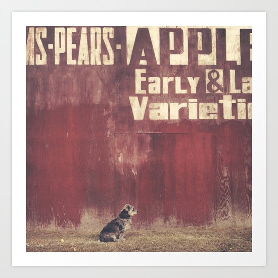 I told her we were going out for ice cream... Art Print