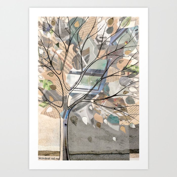 City Tree Art Print