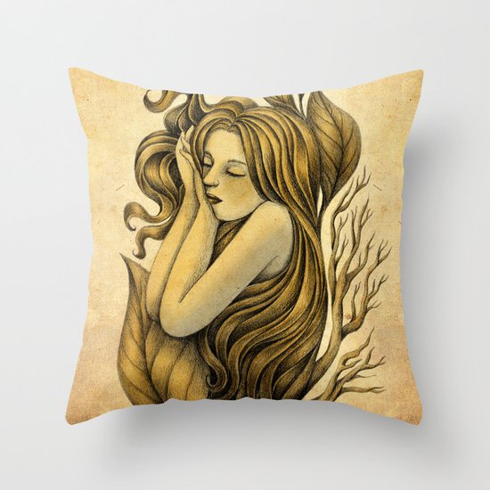 Little Rhizome Throw Pillow