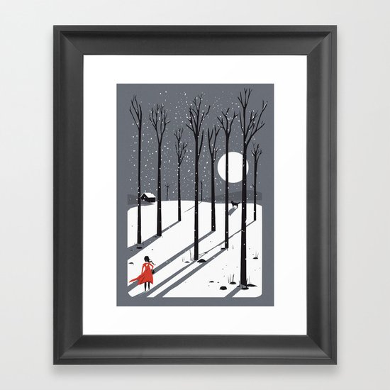 little red cap Framed Art Print