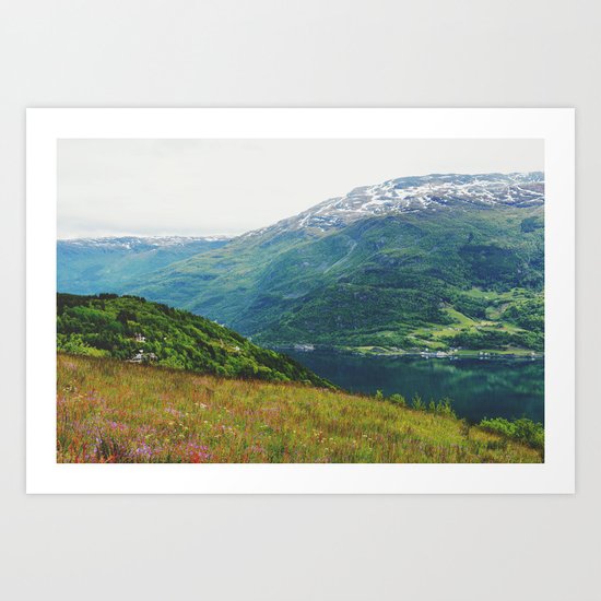 norwegian west Art Print