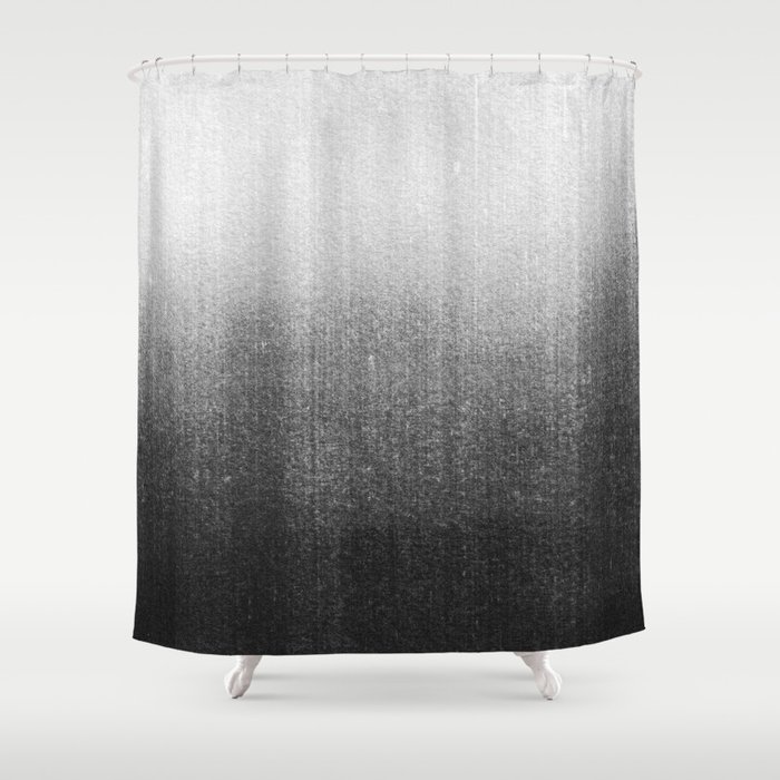 BLUR / abyss / black Shower Curtain
