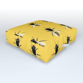 Honey Bee Outdoor Floor Cushion