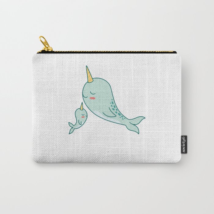Narwhal Cute Whale Ocean Unicorn Kawaii Narwhals Carry-All Pouch