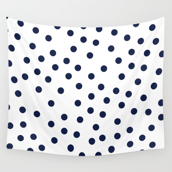 Simply Dots in Nautical Navy Wall Tapestry
